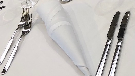 Servietten Mundservietten Stoff Dinner weiß white Gala Hochzeit Zollernalbkreis Balingen Rottweil